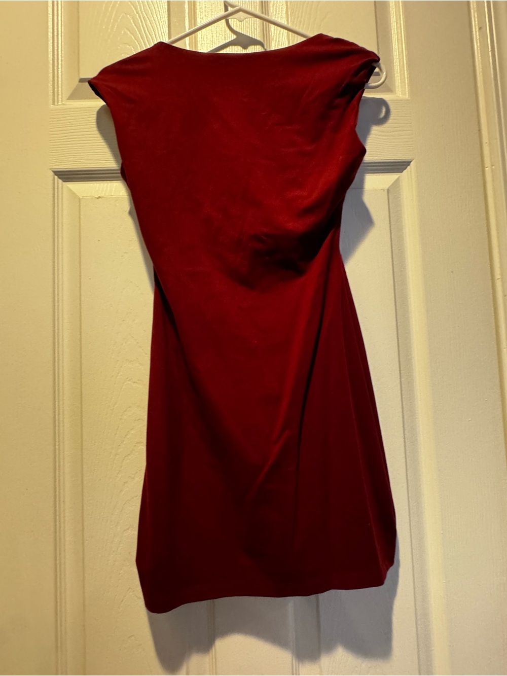 Susana Monaco Wine Red Cap-Sleeve Mini Dress